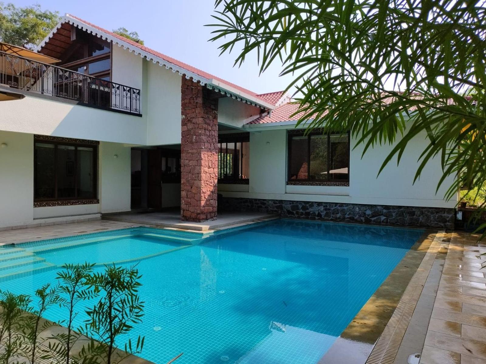 Casa Blanca 3Bhk W/Pool Near Mandwa, Alibaug Villa Alībāg Exteriör bild