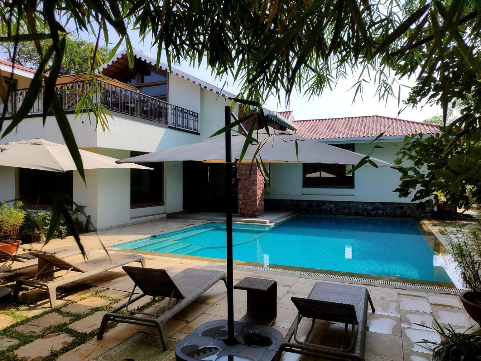 Casa Blanca 3Bhk W/Pool Near Mandwa, Alibaug Villa Alībāg Exteriör bild